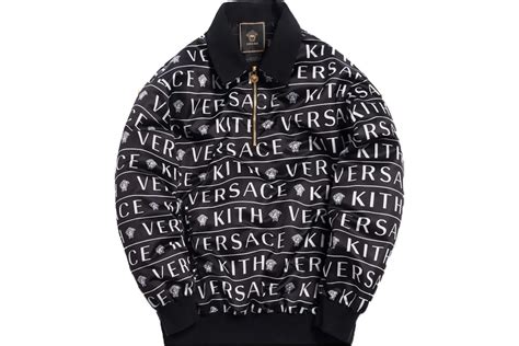 kith x versace quarter zip pullover black|ss19 versace pullover.